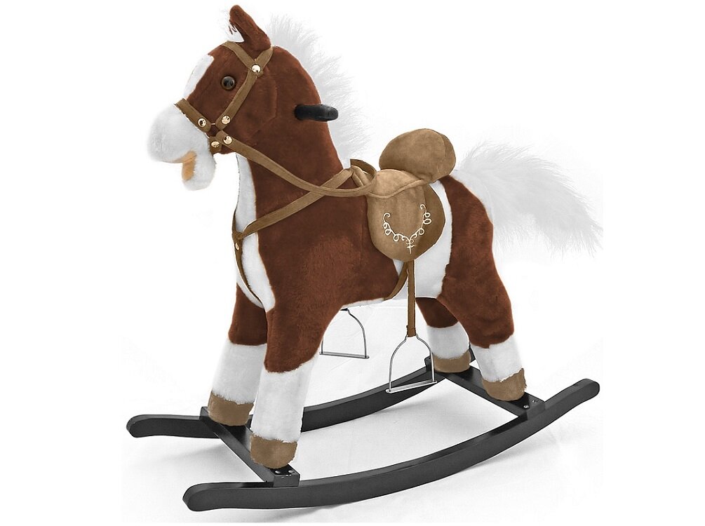 Koń na biegunach MILLY MALLY Mustang zabawa dzieci wyprawy konne realistyczny wygląd ruchomy ogon pysk konika Uprząż