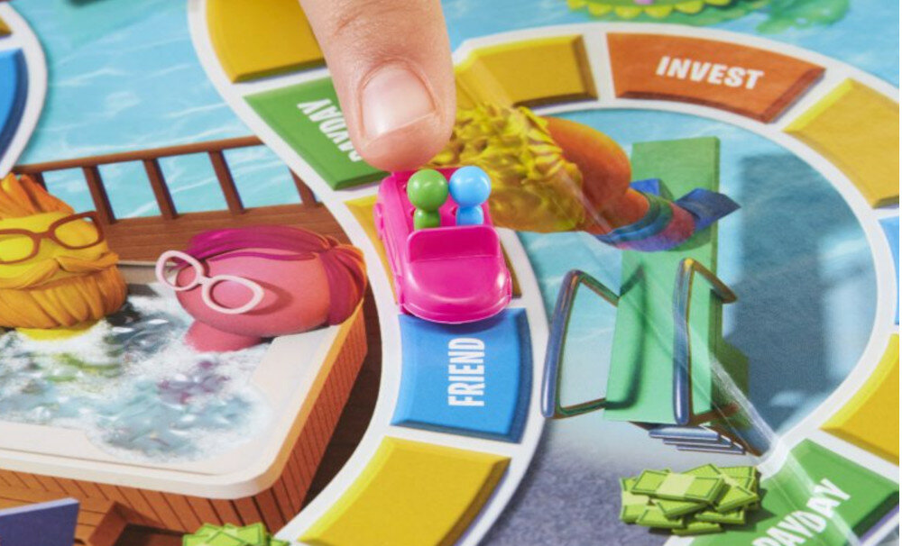 Gra logiczna HASBRO Gra w Życie wybory bogactwo samochodzik