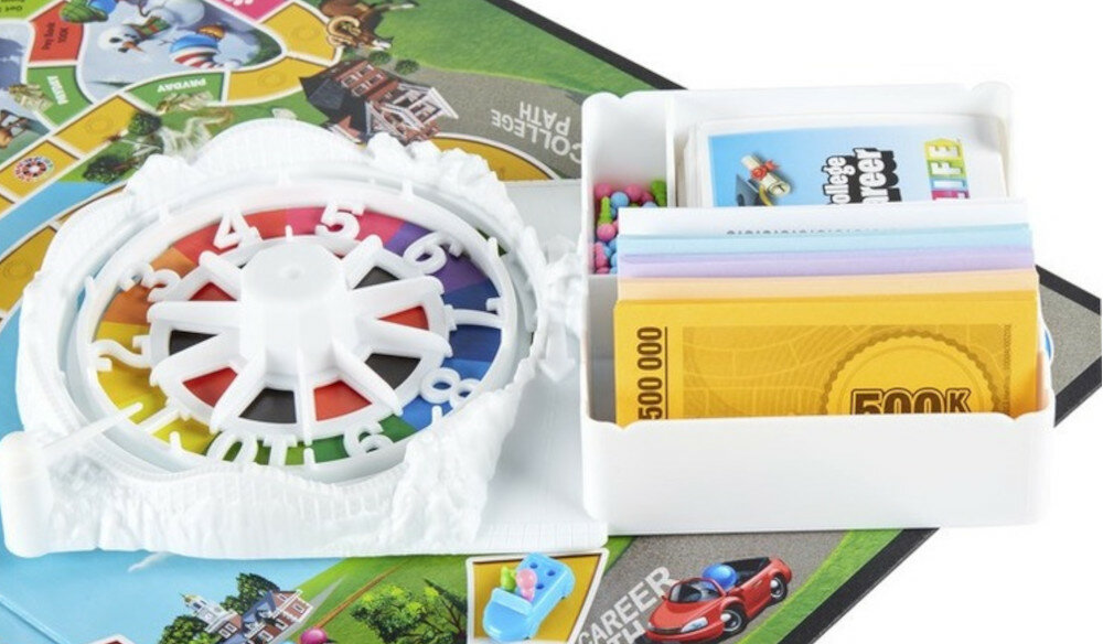 Gra logiczna HASBRO Gra w Życie bogactwo nauka rodzinna gra