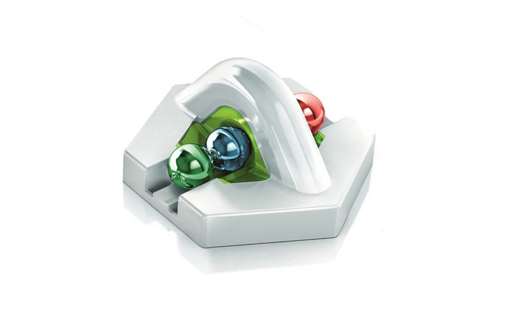 RAVENSBURGER-GraviTrax-Magnetyczna-Armatka system tory wyobraźnia fantazja tory świat fizyka kulki grawitacja prędkość magnetyczna armatka rytm