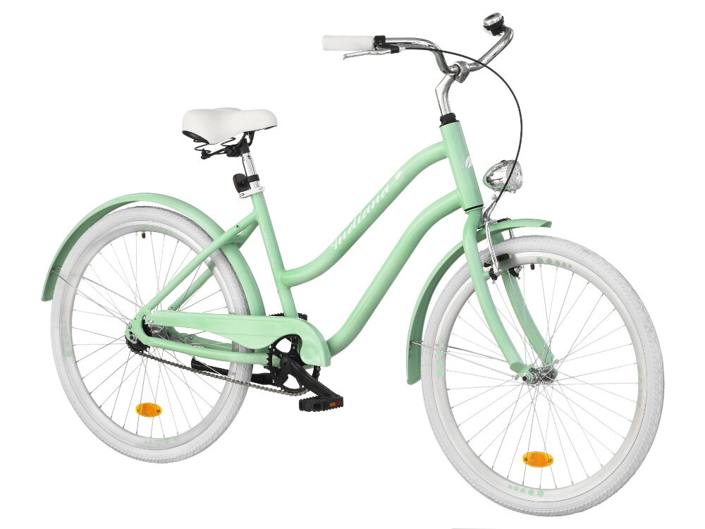 Rower miejski INDIANA X-Cruiser A1B 26 cali damski Miętowy gwarancja na ramę 5 lat