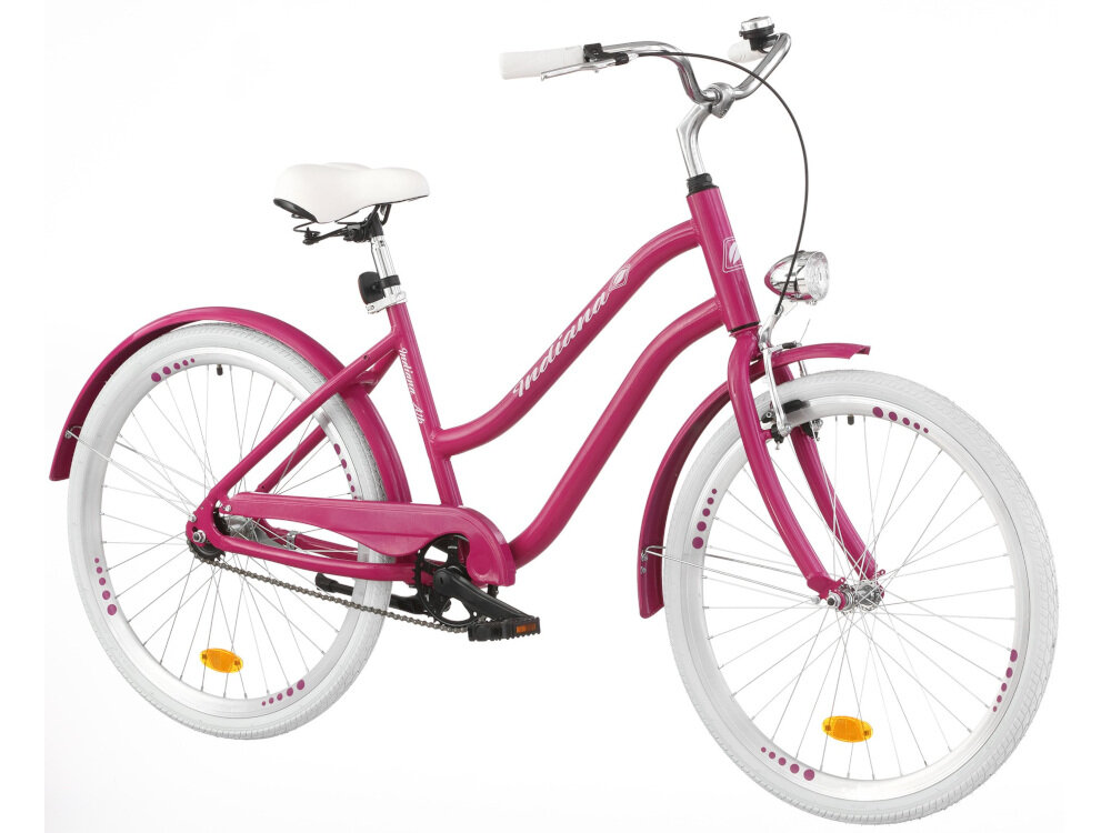 Rower miejski INDIANA X-Cruiser A1B 26 cali damski Fioletowy gwarancja na ramę 5 lat