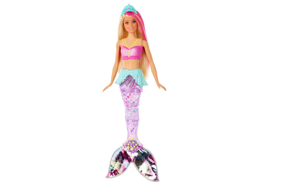 MATTEL-BARBIE-DREAMTOPIA lalka barbie syrenka magiczna morski świat dreamtopia ogon woda pwoierzchnia świeci faluje dziecko marzenia fantazja