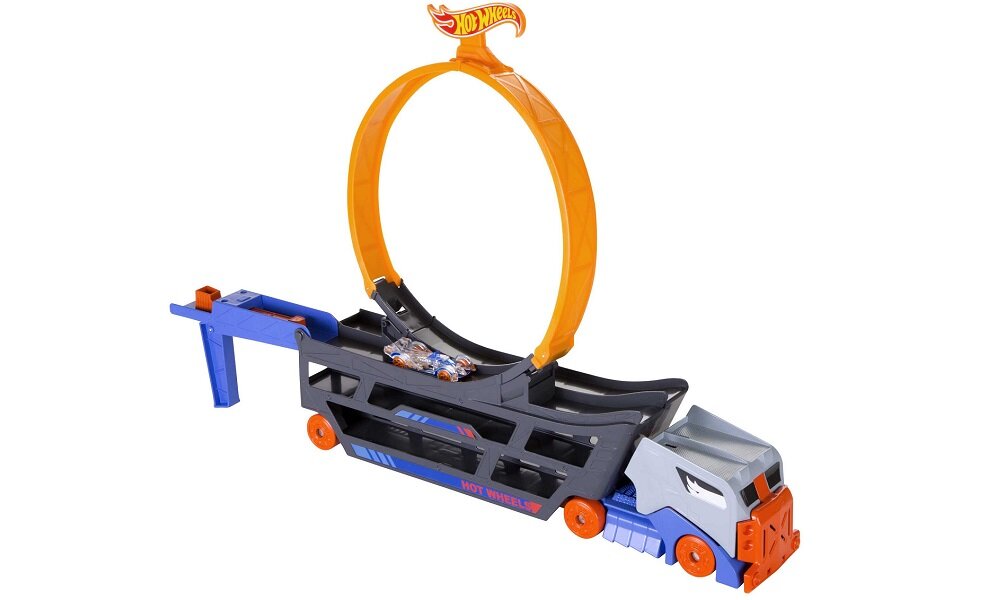 Samochód Hot Wheels Cieżarówka z pętlą GCK38 zabawa dzieci kreatywność samochody tor