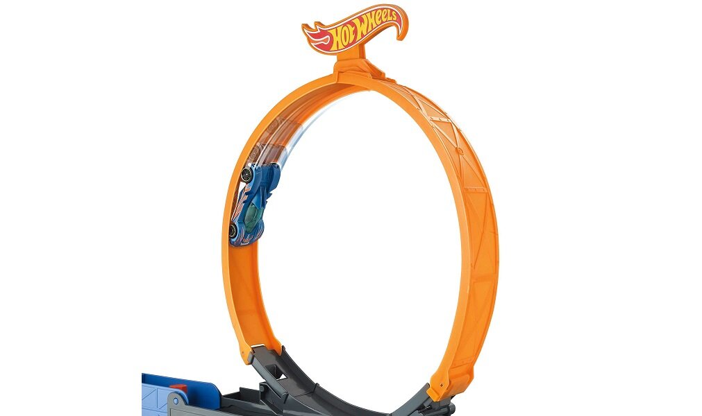 Samochód Hot Wheels Cieżarówka z pętlą GCK38 zabawa dzieci kreatywność samochody tor