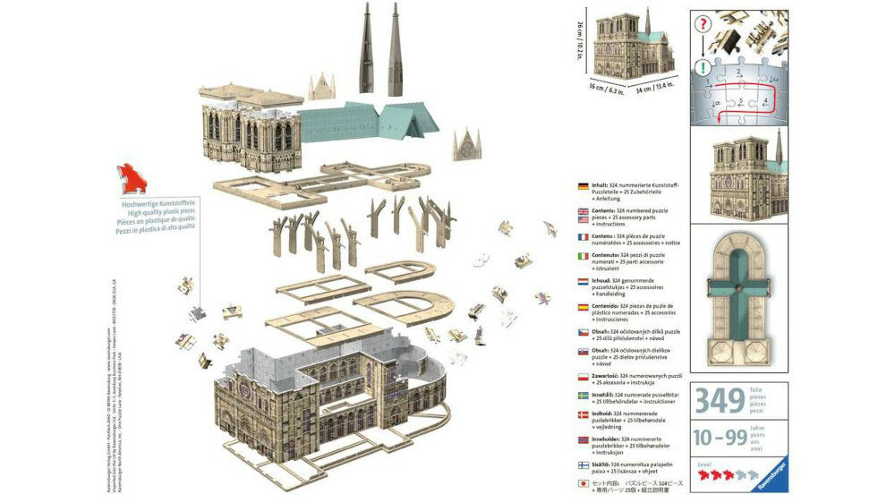 Puzzle RAVENSBURGER Katedra Notre Dame - zasady