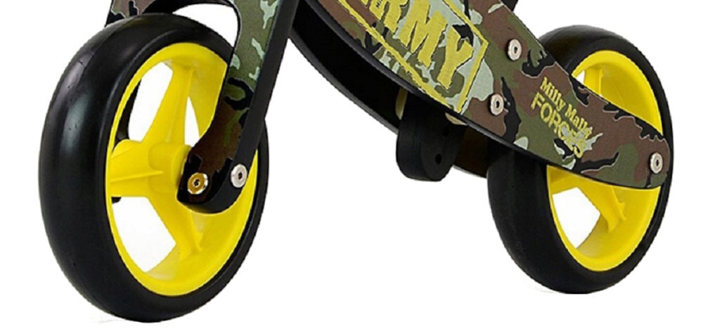 Rowerek biegowy MILLY MALLY Jake Army 2w1 wysokie mozliwosci