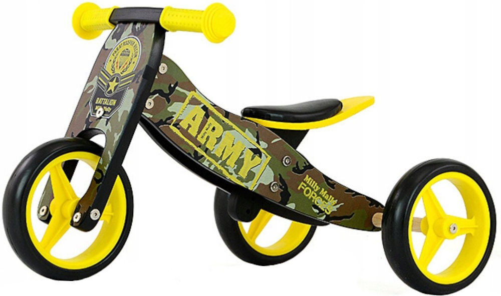 Rowerek biegowy MILLY MALLY Jake Army 2w1