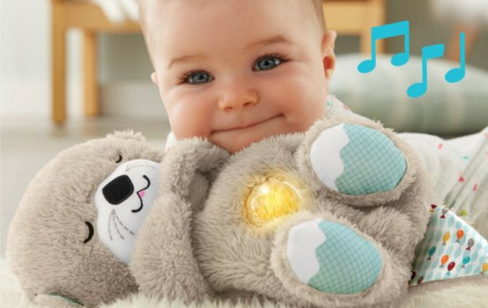 Maskotka FISHER PRICE Wydra Uspokajacz Usypianko-Przytulanka zasypianie