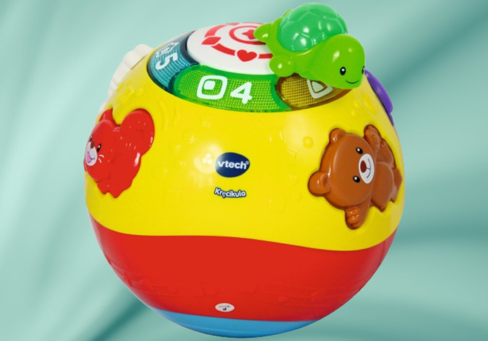 Zabawka interaktywna VTECH Kręcikula zaufanie zabawa śmiech rozwój