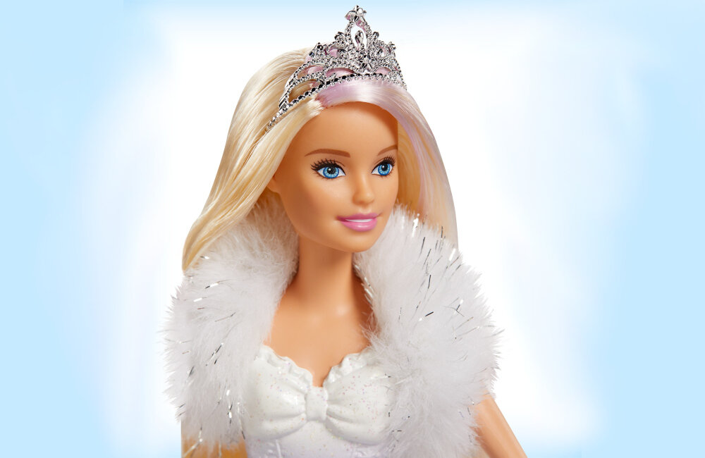 Lalka Barbie Księżniczka Lodowa magia GKH26