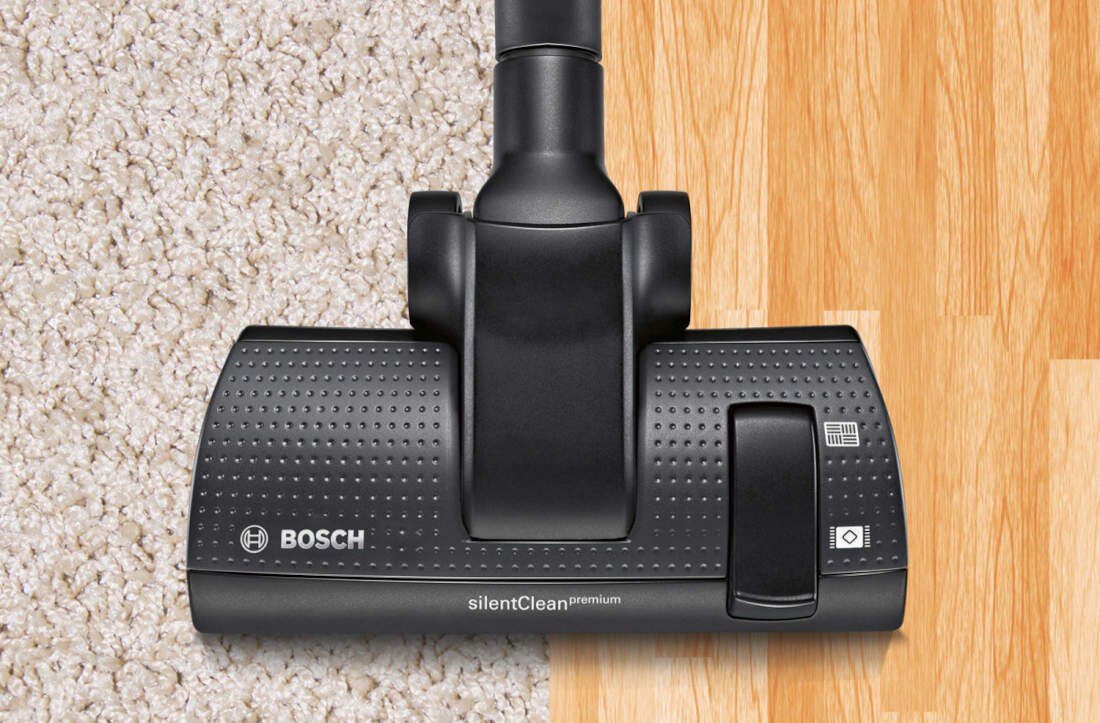 Odkurzacz BOSCH BGB8PET1 Szczotka SilentClean Premium przełączalna szczotka SilentClean Premium kurz powierzchnia podłoga cicha praca