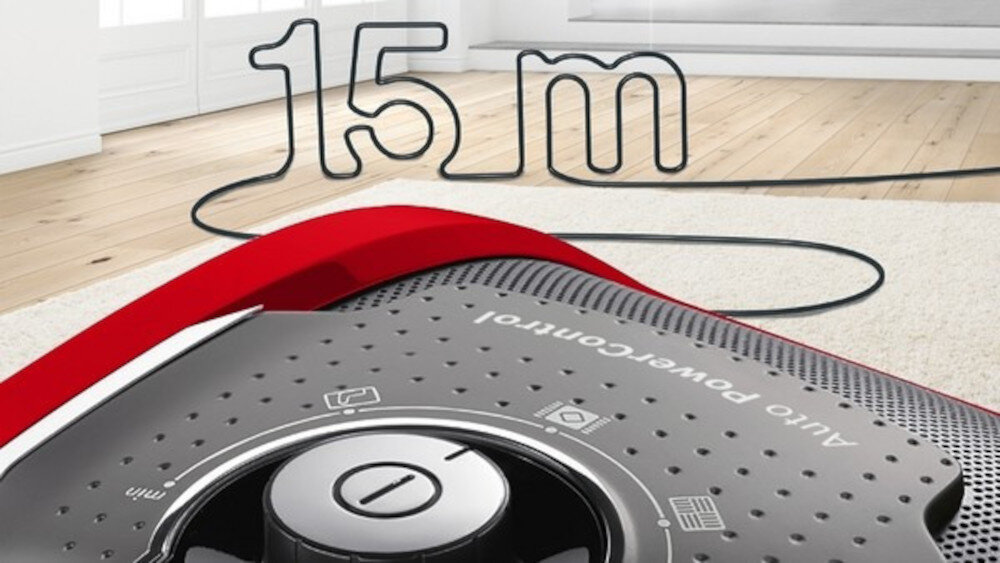 Odkurzacz BOSCH BGB8PET1 przemyślana konstrukcja długi przewód długość rozwiązanie komfort wygoda możliwości