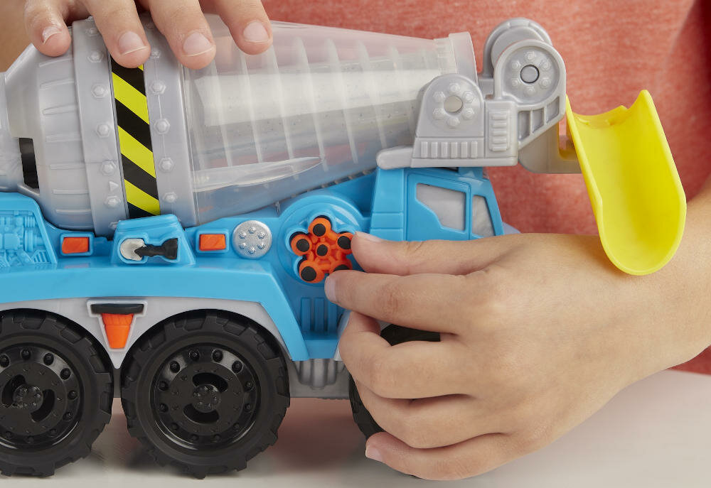 HASBRO-PLAYDOH-BETONIARKA-CIASTOLINA obrotowy mechanizm ciastolina zakręcona