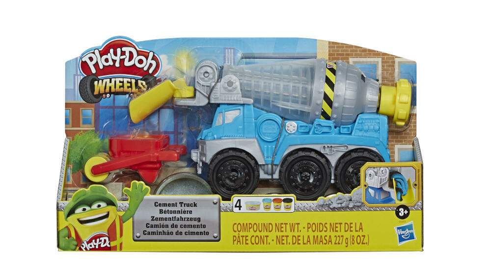HASBRO-PLAYDOH-BETONIARKA-CIASTOLINA opakowanie betoniarka ciastolina akcesoria instrukcja karta gwarancyjna