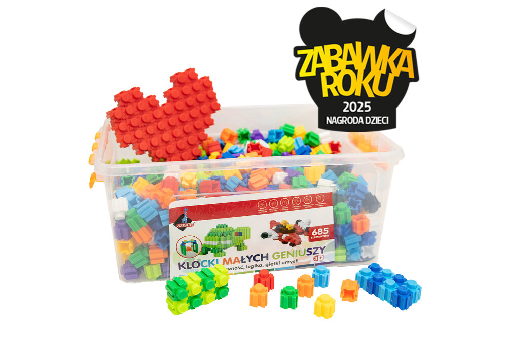 Klocki plastikowe ASKATO Klocki małych geniuszy 112602