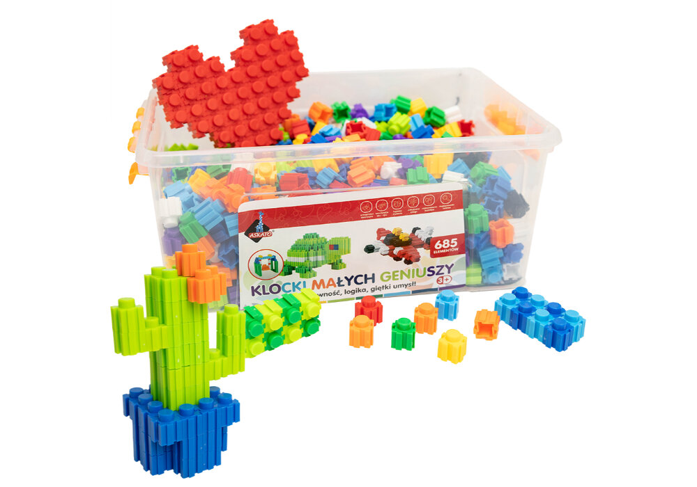 Klocki plastikowe ASKATO Klocki małych geniuszy 112602