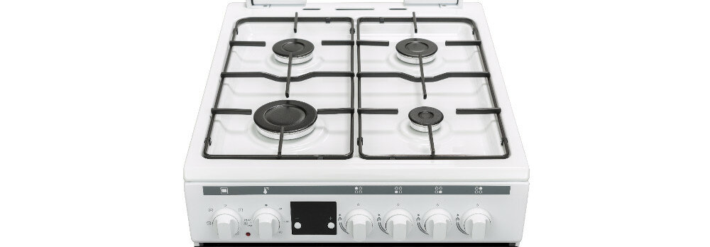 Kuchnia FINLUX FC 562WGW zapalarka pokrętło płomień