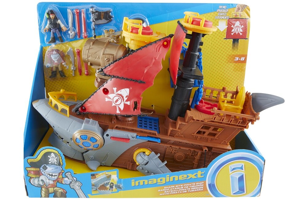 Zabawka MATTEL Statek Piracki Rekin Bezpieczny transport