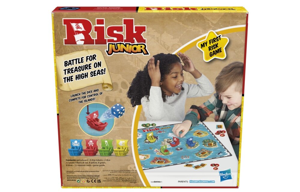 Gra planszowa HASBRO Ryzyko Junior rozgrywka zabawa rodzina na wieczór dla dzieci