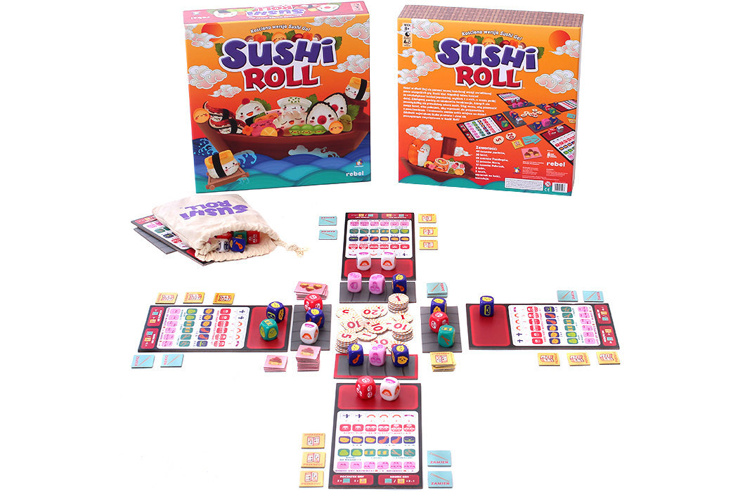 Gra planszowa REBEL Sushi Roll 116193 wyposażenie