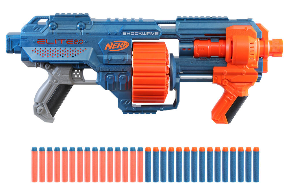 Wyrzutnia HASBRO Nerf Elite 2.0 Shockwave E9527 rotacyjny bęben przewaga