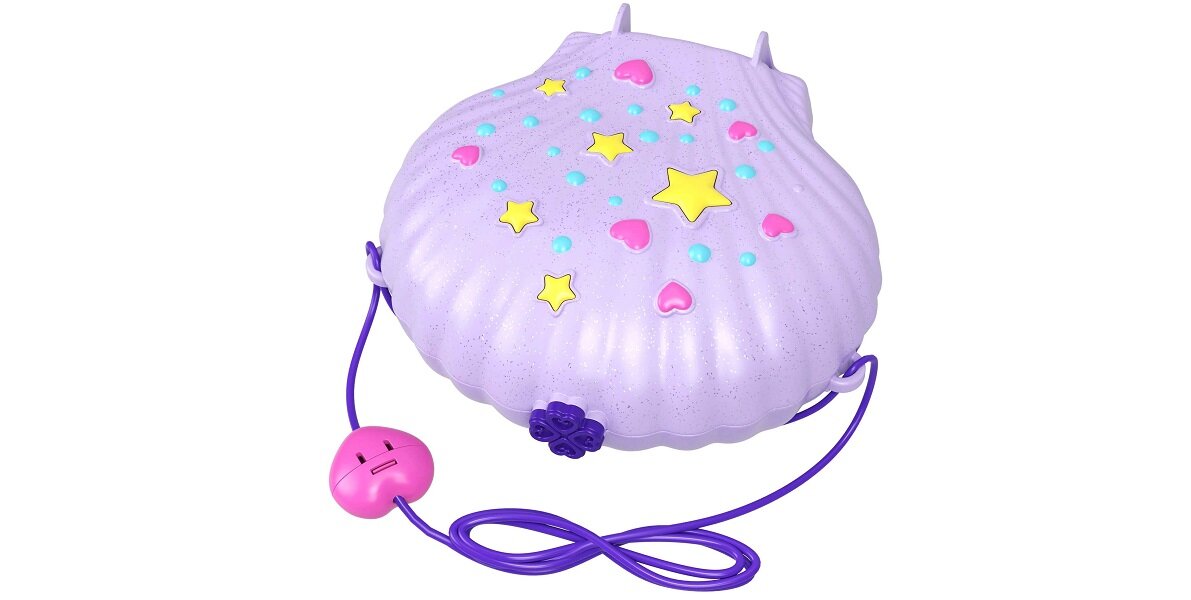 Lalka MATTEL Polly Pocket Kompaktowa Torebka Muszla GNH11 muszelka gwiazdki serduszka zabawa dzieci zamek perła łódź przejażdzka fale