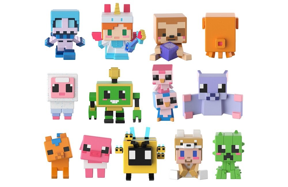 ZABAWKA MINECRAFT MINIFIGURKA ASORTYMENT FXT80 Prawdziwa gratka dla fanów Minecraft Niekończąca się zabawa napędzana wyobraźnią
