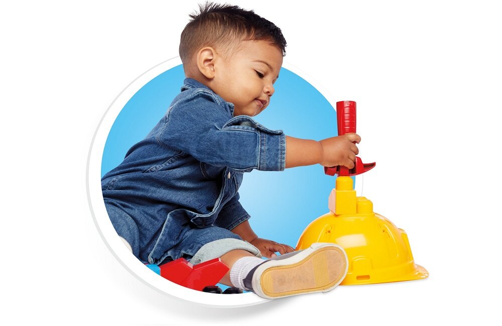 KLOCKI MEGA BLOKS ZESTAW MAŁY MAJSTERKOWICZ GNT91 Klocki z motywami budowlanymi