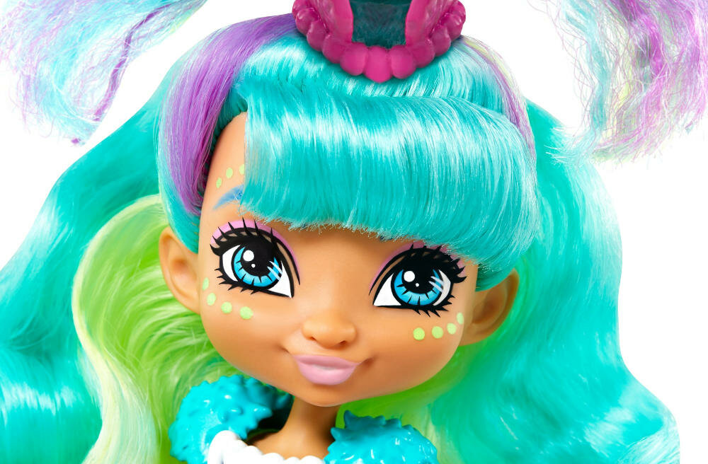 MATTEL-CAVE-CLUB-ROCKELLE-GTL69 przygody punkty zgięcie łokcie nadgarstki kolana dinozaur lawa