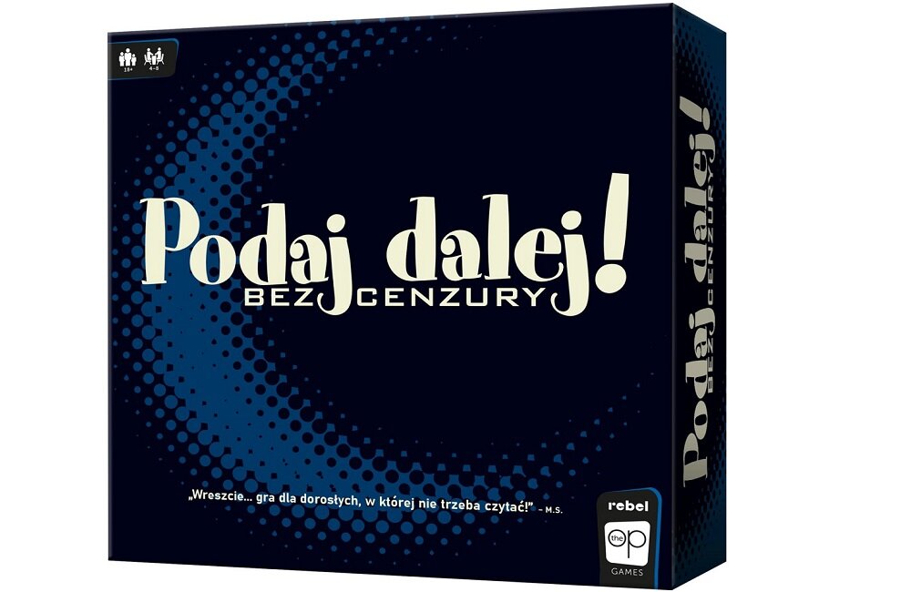 Gra karciana REBEL Podaj Dalej Bez cenzury 113743 Wygodne opakowanie