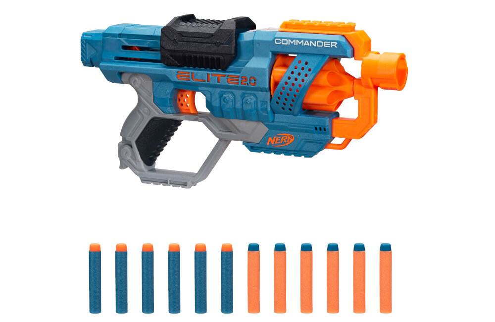 ZABAWKA HASBRO PISTOLET NERF ELITE 2.0 COMMANDER E9485 WIEK PRZEZNACZENIE ODLEGLOSC