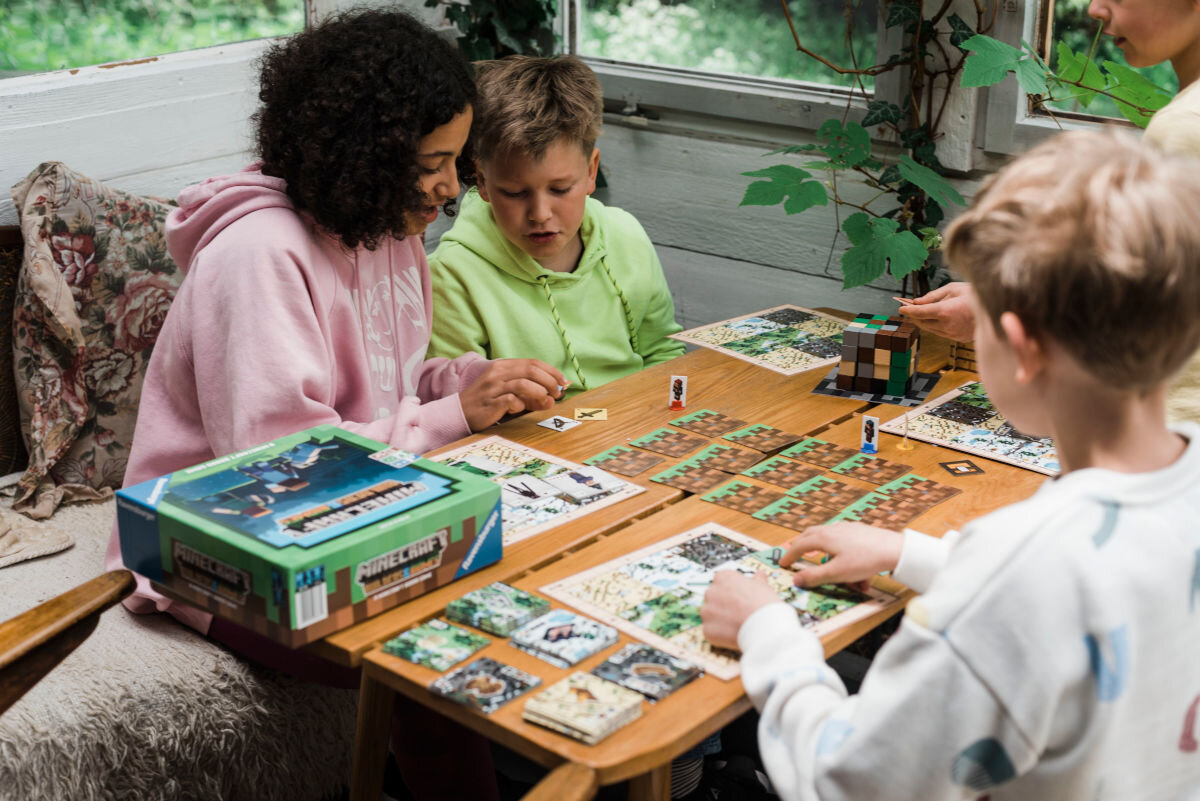 Gra planszowa RAVENSBURGER Minecraft logiczne myślenie strategia podstawy matematyki programowania