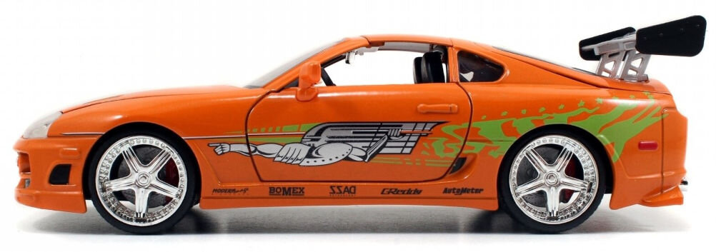 Samochód JADA TOYS Szybcy i wściekli 1995 Toyota Supra 253203005 dla fanów motoryzacji i kinematografii skala 1:24 precyzja detali lakierowana karoseria idealnie odwzorowane felgi
