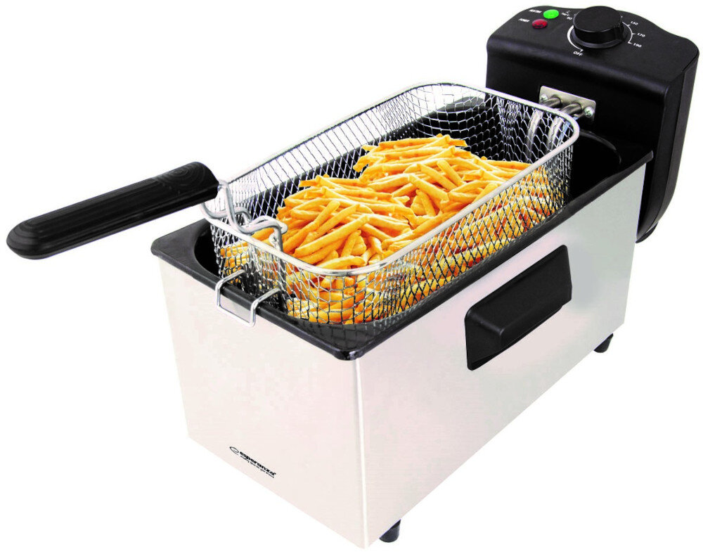 Frytkownica ESPERANZA Falafel EKG010 Dobry wybór moc szybko się nagrzewa przygotowywanie do smażenia mięs, warzyw czy grzybów