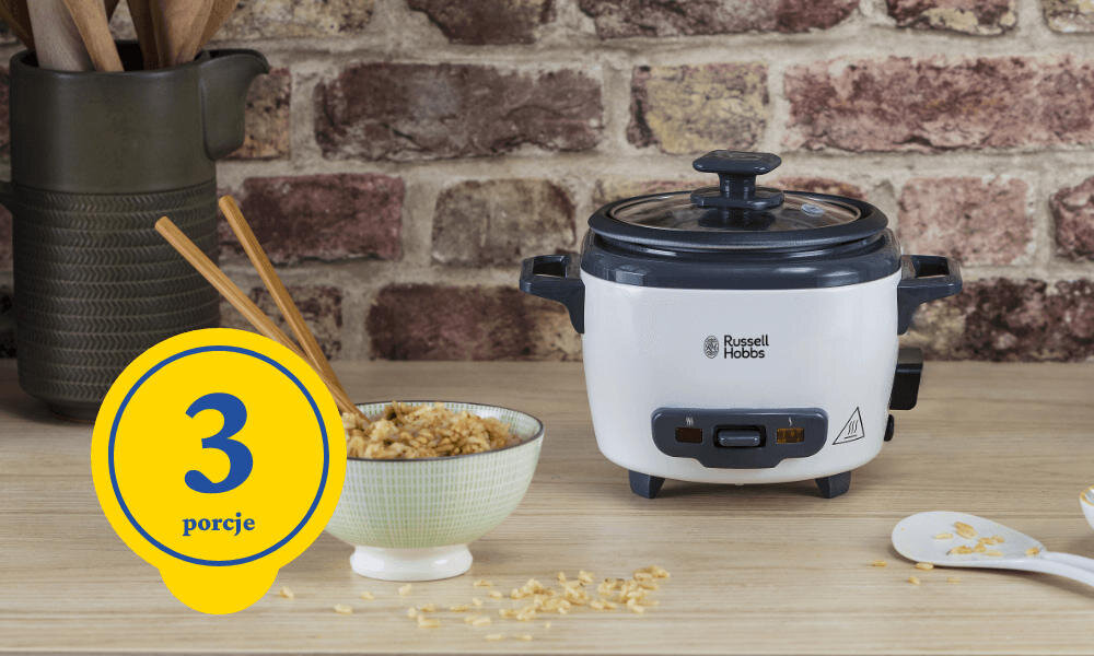 Ryżowar RUSSELL HOBBS Small 27020-56 do 3 porcji ryżu chilli con carne paella 1 porcja = 200 g