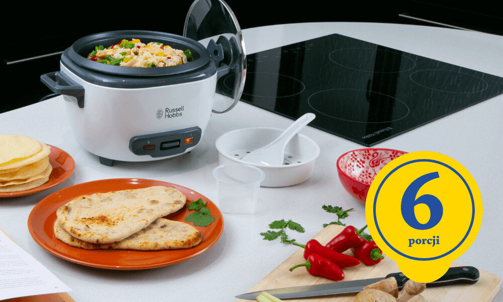 Ryżowar RUSSELL HOBBS Medium 27030-56 do 6 porcji ryżu chilli con carne paella