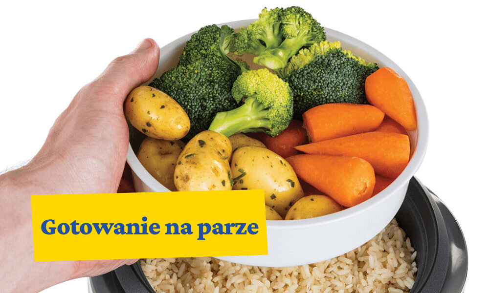 Ryżowar RUSSELL HOBBS Medium 27030-56 Gotowanie na parze praktyczna taca zdrowe warzywa delikatne ryby szybkie, lekkie i pełnowartościowe posiłki zdrowy styl życia