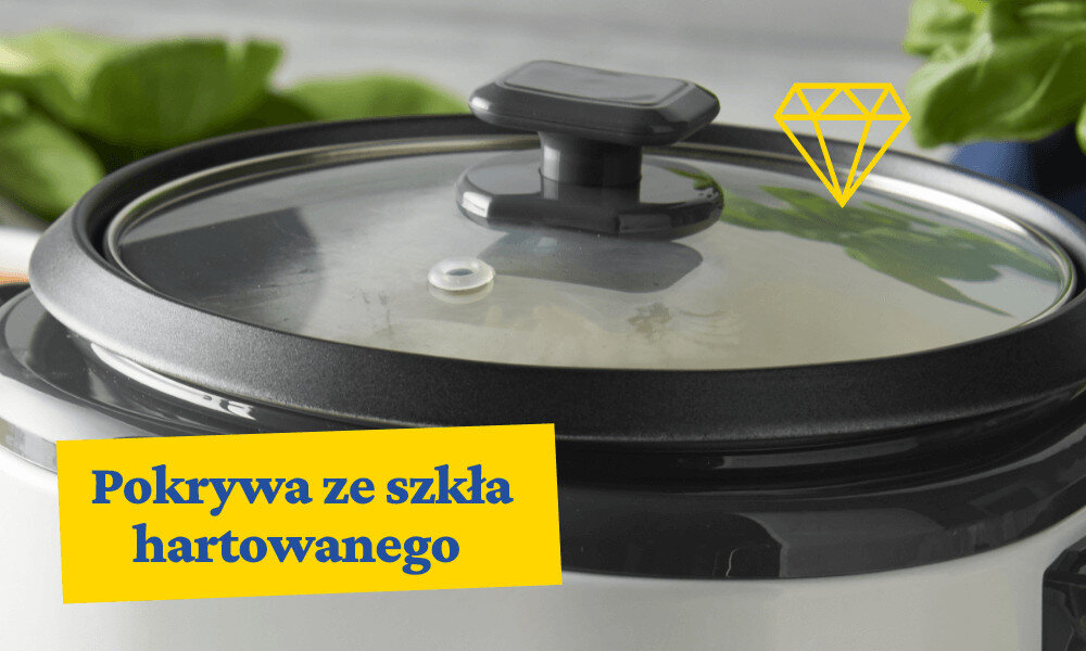 Ryżowar RUSSELL HOBBS Medium 27030-56 wykonanie ze szkła hartowanego bezpieczne użytkowanie przezroczysta powierzchnia kontrola proces gotowanie pomoc