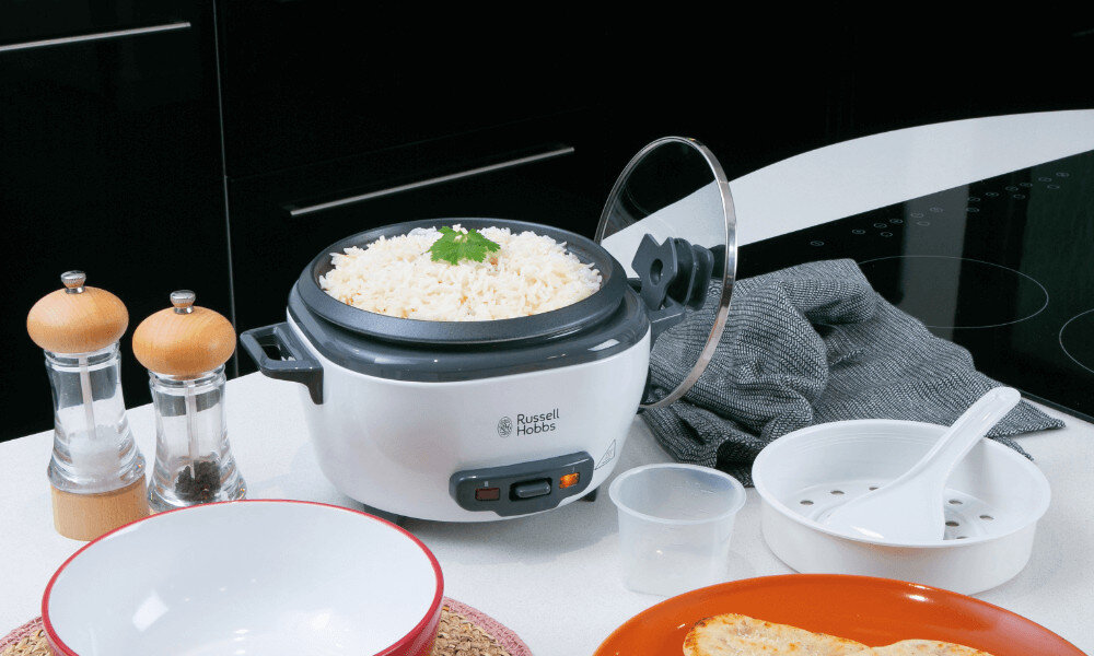 Ryżowar RUSSELL HOBBS Medium 27030-56 zestaw akcesoria komplet wyposazenie