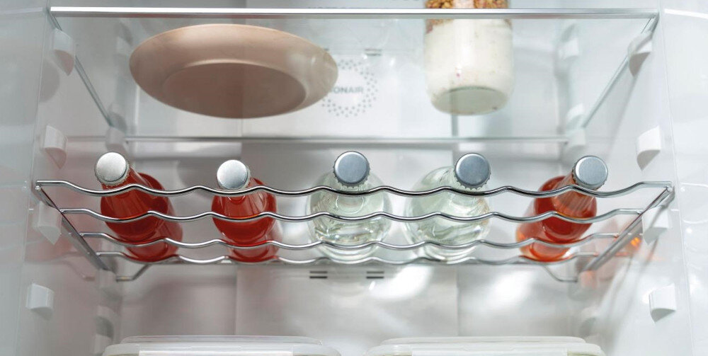 LODÓWKA GORENJE NRK6192AXL4 półka na butelki dedykowana miejsce ochrona bezpieczeństwo szklane