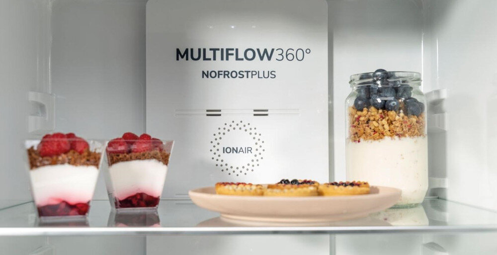 LODÓWKA GORENJE NRK6192AXL4 IonAir MultiFlow powietrze jonizacja oczyszczanie usuwanie zanieczyszczeń mikroklimat warunki owoce warzywa