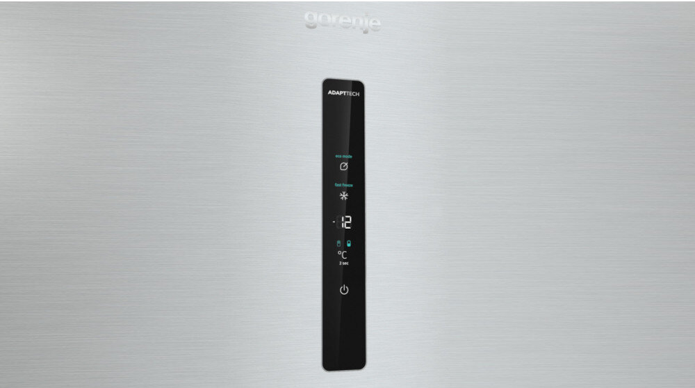 LODÓWKA GORENJE NRK6192AXL4 panel sterowanie elektroniczne wyświetlacz LED ustawienia funkcje alarmy temperatura