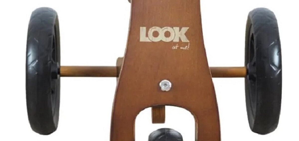 Jeździk MILLY MALLY Look Dark Natural 2w1 Rozstawienie kółek