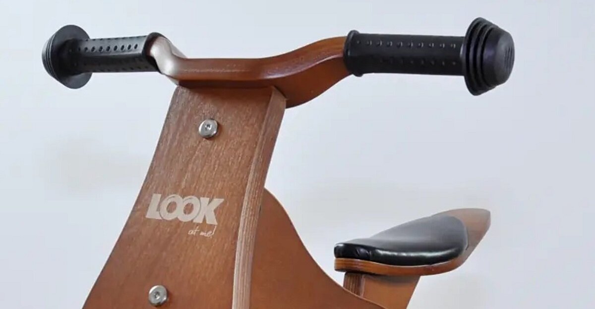 Jeździk MILLY MALLY Look Dark Natural 2w1 Antypoślizgowe rękojeści