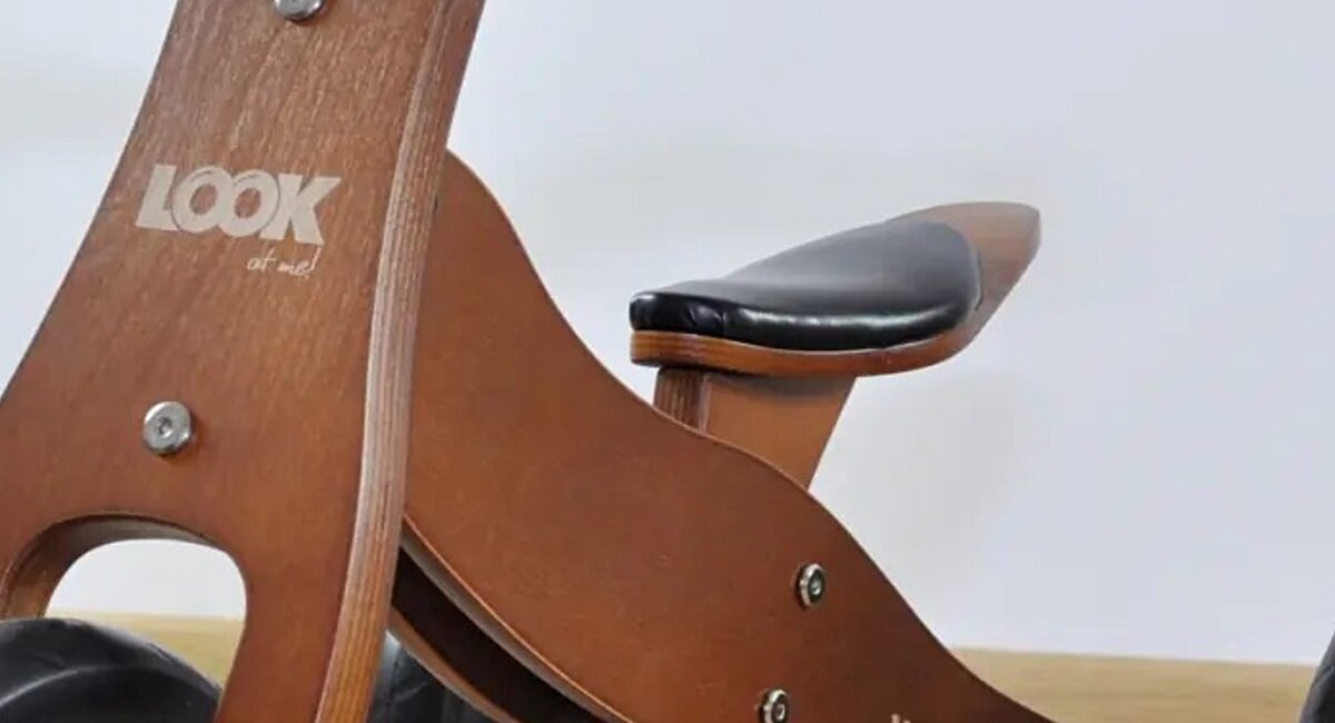 Jeździk MILLY MALLY Look Dark Natural 2w1 Siodełko 