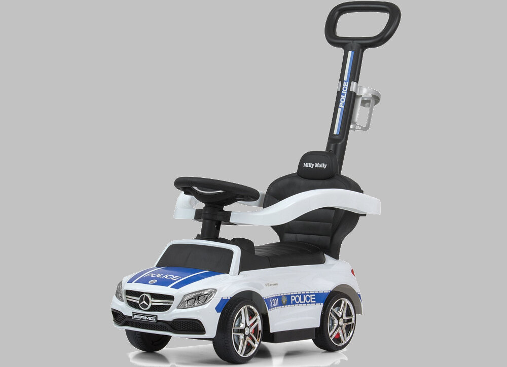 Jezdzik MILLY MALLY Mercedes-AMG C63 Coupe Police design wyglad prezentacja logo AMG