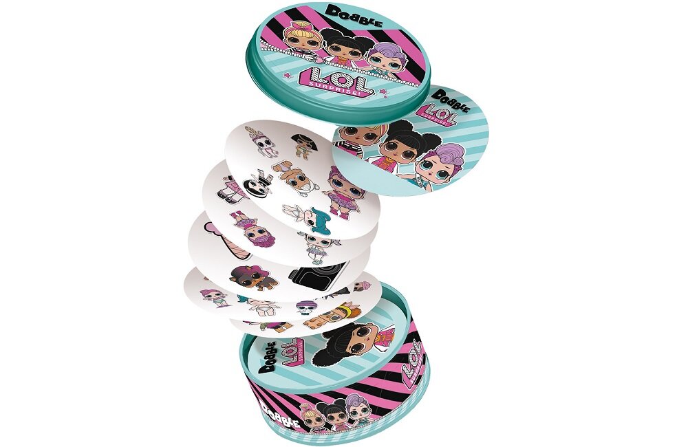Gra karciana REBEL Dobble LOL Surprise Urocze karty o których marzy każda mała dama Wiele godzin fantastycznej kreatywnej zabawy