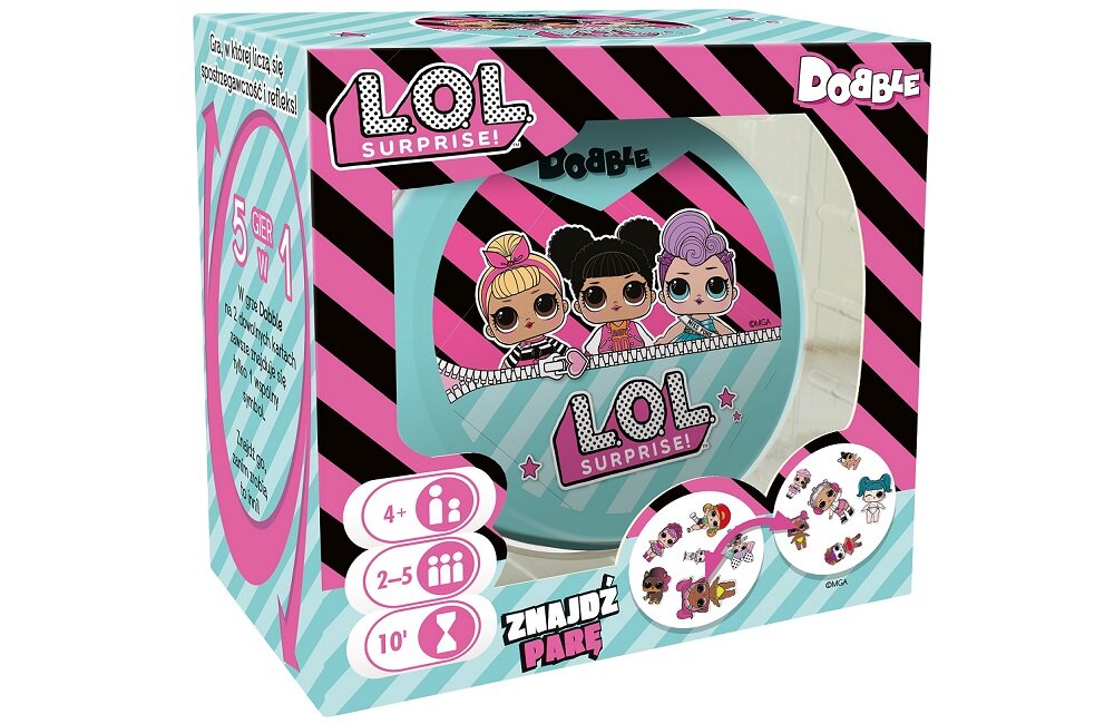 Gra karciana REBEL Dobble LOL Surprise Emocjonująca zabawa