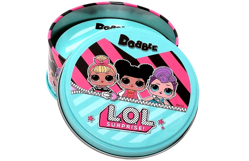 Gra karciana REBEL Dobble LOL Surprise Wygodne przechowywanie